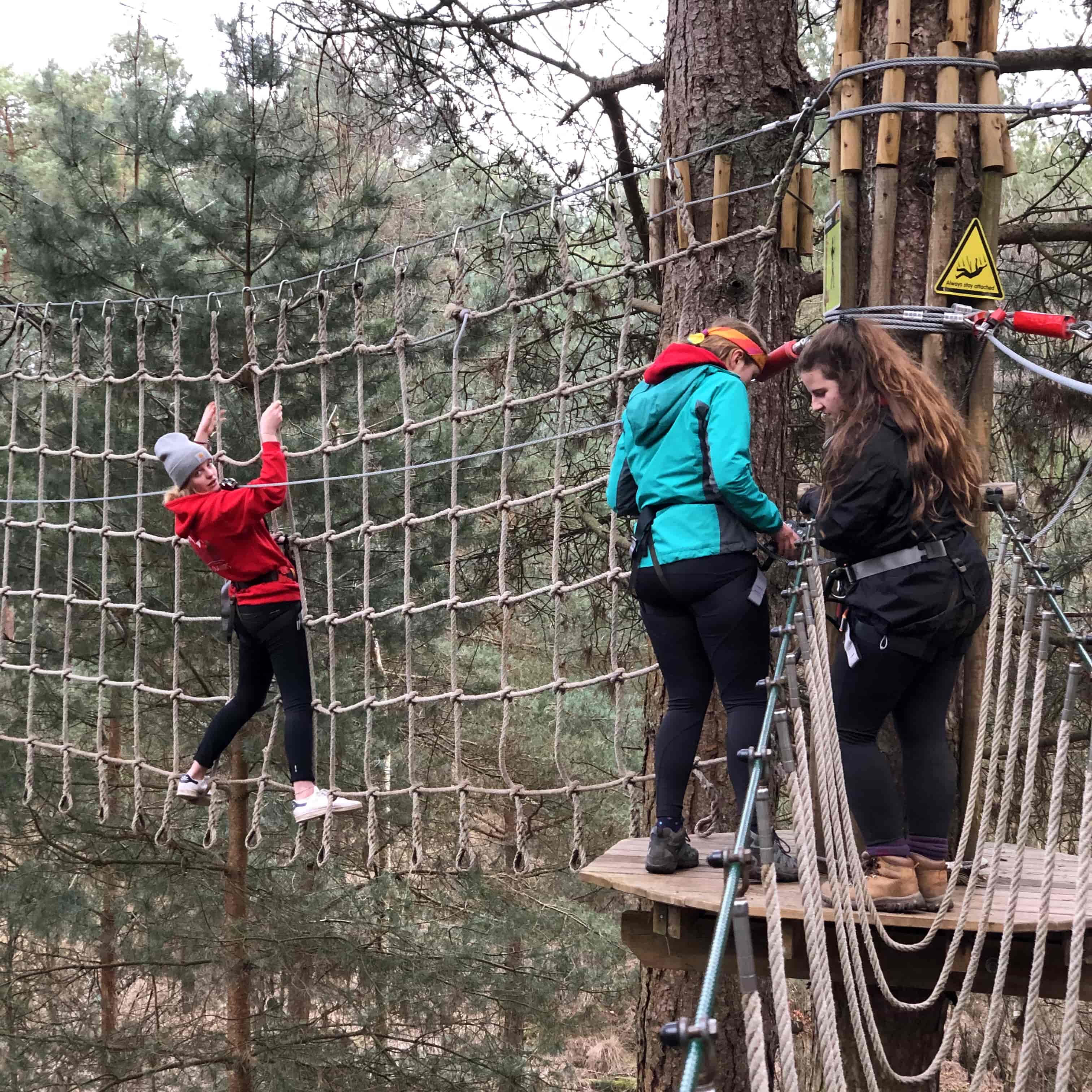 Pursuits go ape high ropes adventure